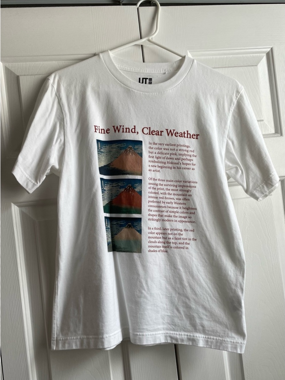 Uniqlo White Science Wind Graphic Tee